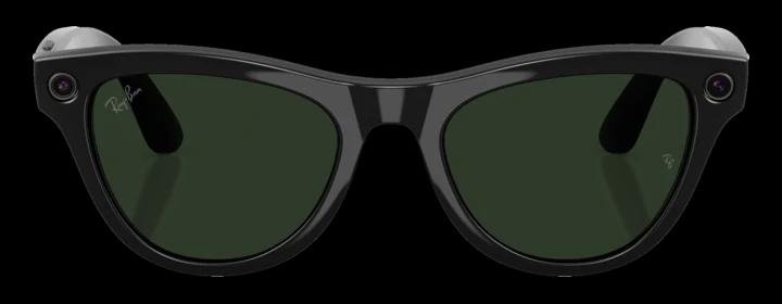 Очки Ray-Ban Skyler — чёрная глянцевая · с автозатемнением, графитово-зелёные